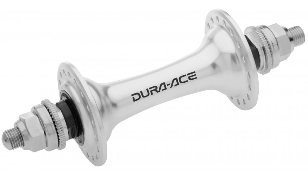 SHIMANO Vorderradnabe DURA-ACE TRACK HB-7710 36 Loch Vollachse m. Muttern, Silber