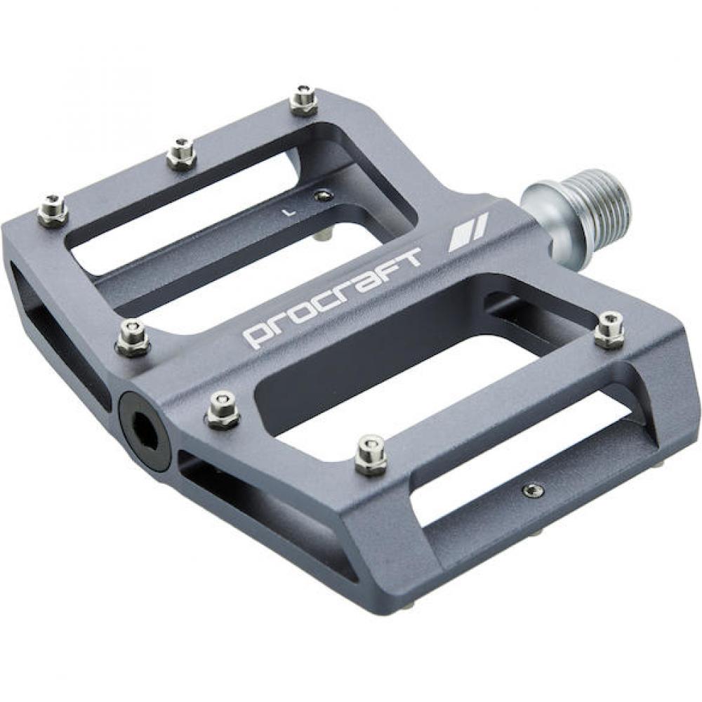 Procraft Pedale Small Grip Advanced CNC 93 x 94 mm Grau - maximaler Grip für kleine Füße