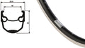 CONTEC Vorderrad "Andra 10 + Shimano HB-QC400"nFelge: RYDE Hohlkammer "Andra 10", 28"/29", 19-622, Höhe: 25 mm, 36 Loch, AV/DV Ventil, mit silberner Bremsflanke, intern gepunzt, schwarz (0.349.463/0)nNabe: SHIMANO Vorderradnabe "HB-QC400", 36 Loch, Hohlac