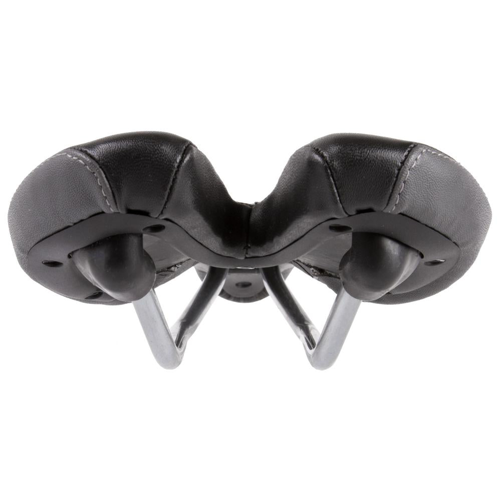 VELO Plush SpeedFlex AC Rennsattel - schwarz, V-Cut, O-Zone Full Cut, Arc-Tech Federung, 275 x 130 mm