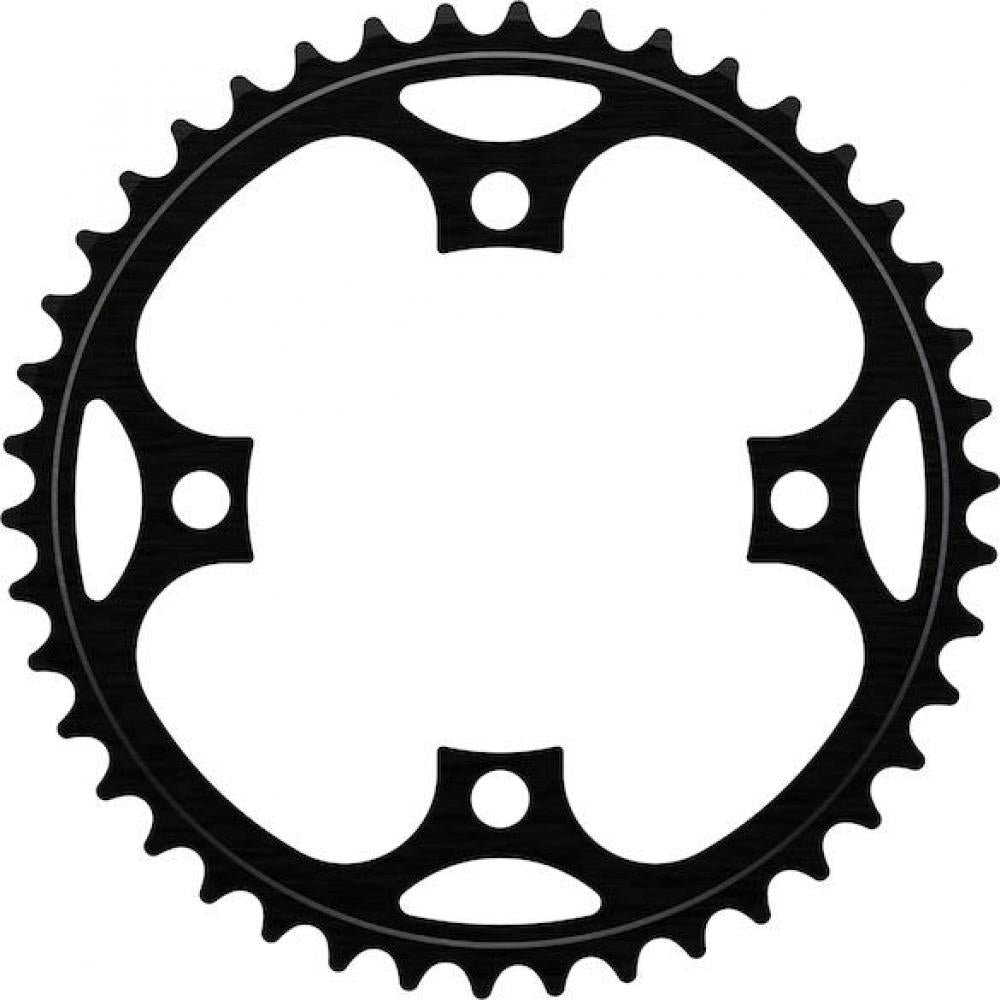 Centurion Kettenblatt 4-Arm Narrow-Wide 40 Zähne, 104 mm BCD, Schwarz - mit Schutzscheibe