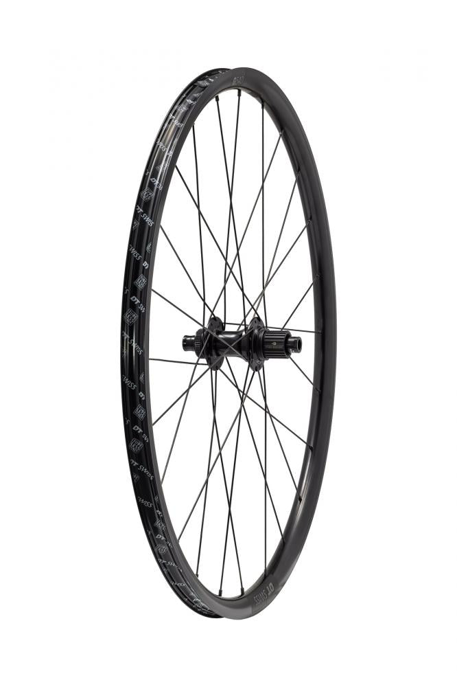 REAR WHL DT G540 - 700C REAR ALLOY TA 12X142MM DISC CENTERLOCK 24H SHIMANO MICRO SPLINE FHB -BLACK W/ CHARCOAL DCL - Nabe - Hinterradnabe