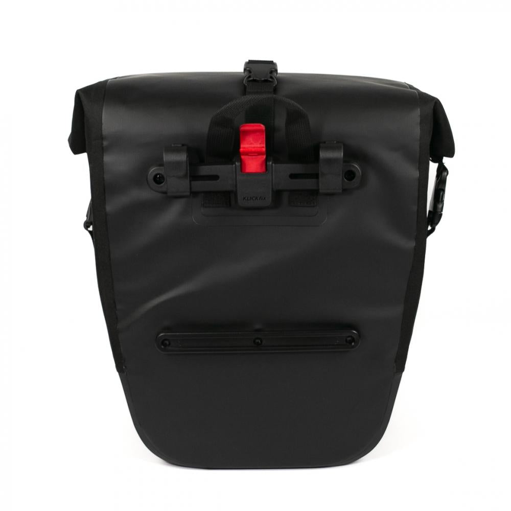 Haberland Einzeltasche H2O schwarz Paar - wasserdichte Fahrradtasche für Alltag und Tour