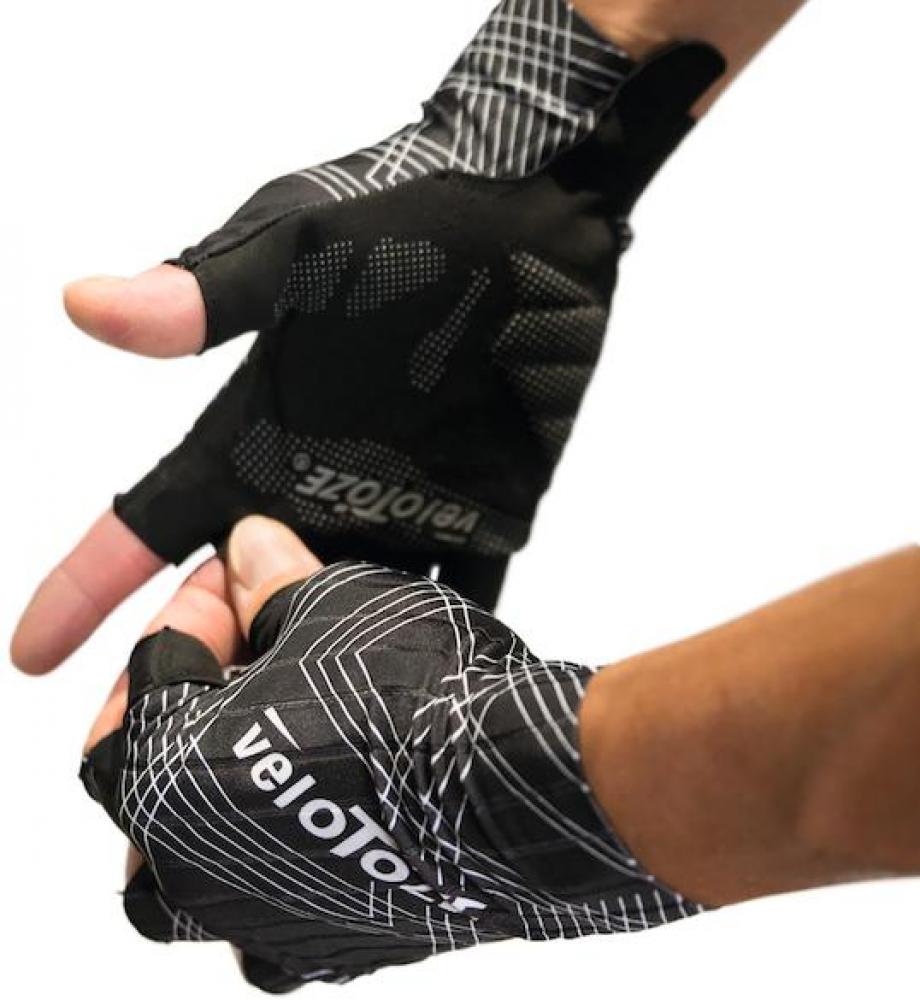 VeloToze Handschuhe Aero schwarz M Schwarz - aerodynamische Rennrad-Handschuhe
