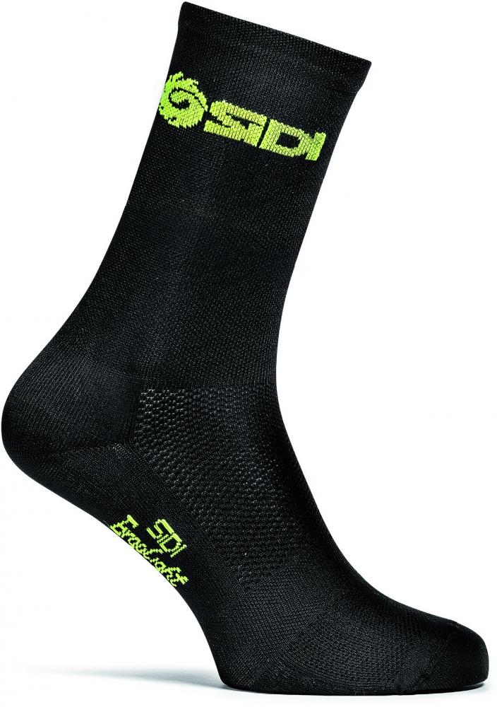 Sidi Socken Pippo 16 cm Schwarz Größe 35-39 - Fahrradsocken mit Feuchtigkeitsmanagement