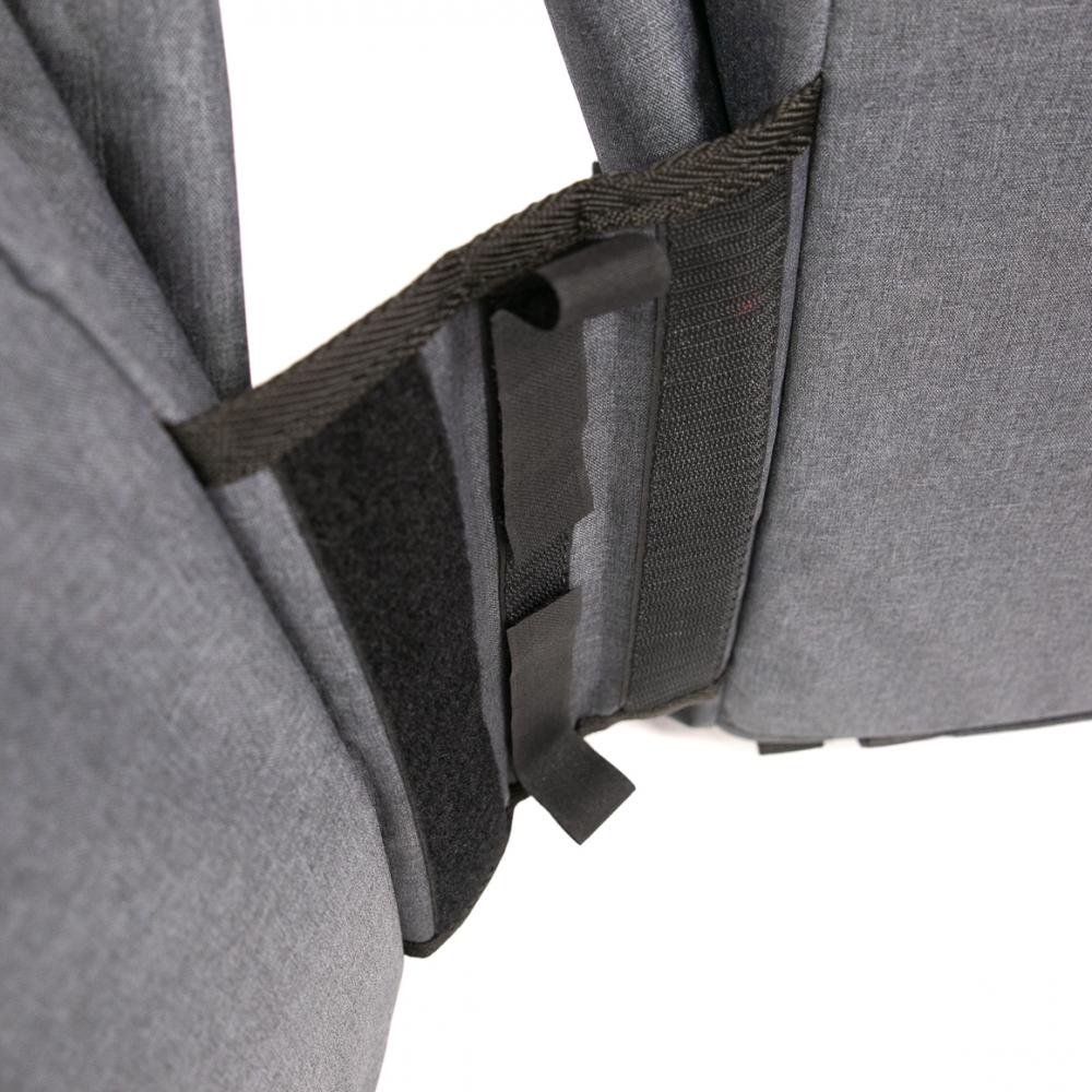 Haberland Rucksack-Doppeltasche Double Loader anthrazit - flexible Gepäckträger- und Rucksacklösung