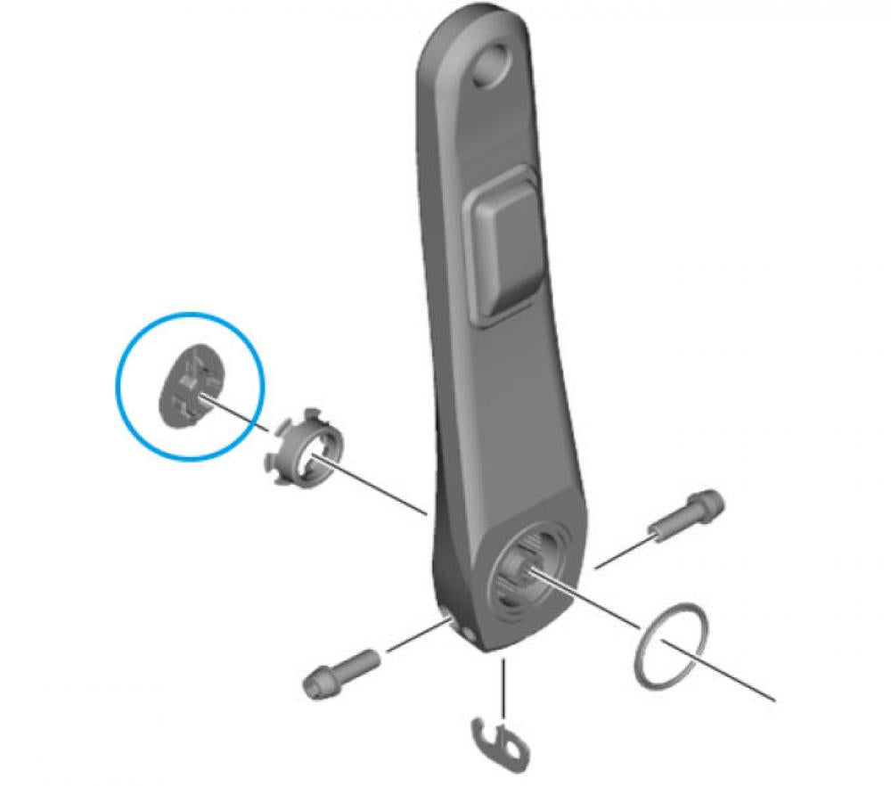 SHIMANO Abdeckkappe FC-R8100-P - passend für FC-R8100-P Kurbel mit Powermeter