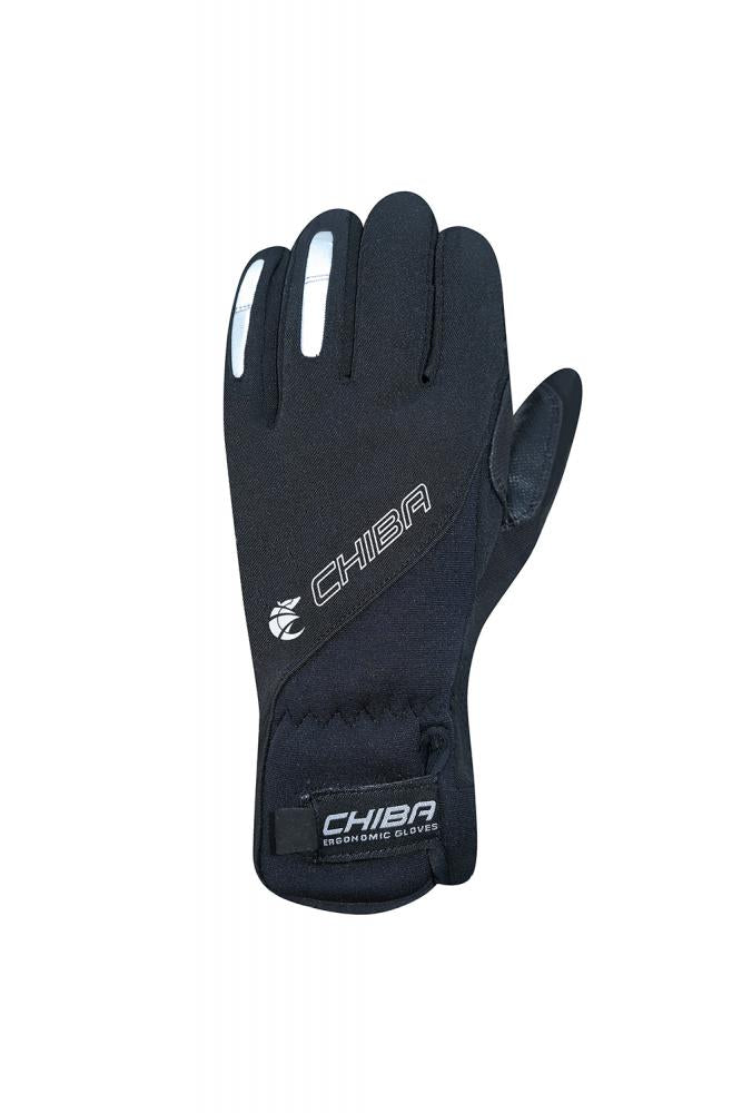 CHIBA Warm Winter - wasserdichte Winter-Radhandschuhe, schwarz, Größe M