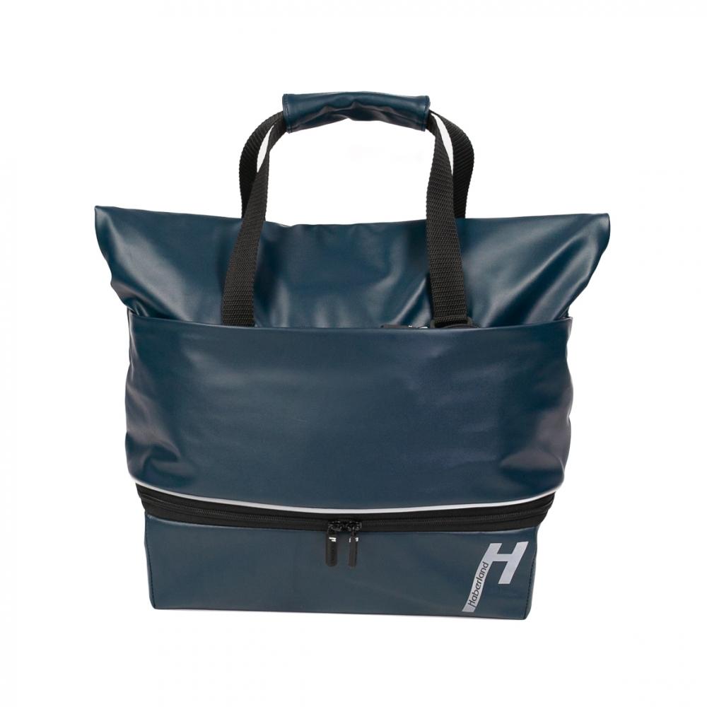 Haberland Gepäckträgeraufsatztasche Lena blau - praktische Racktime 1.0 Transportlösung