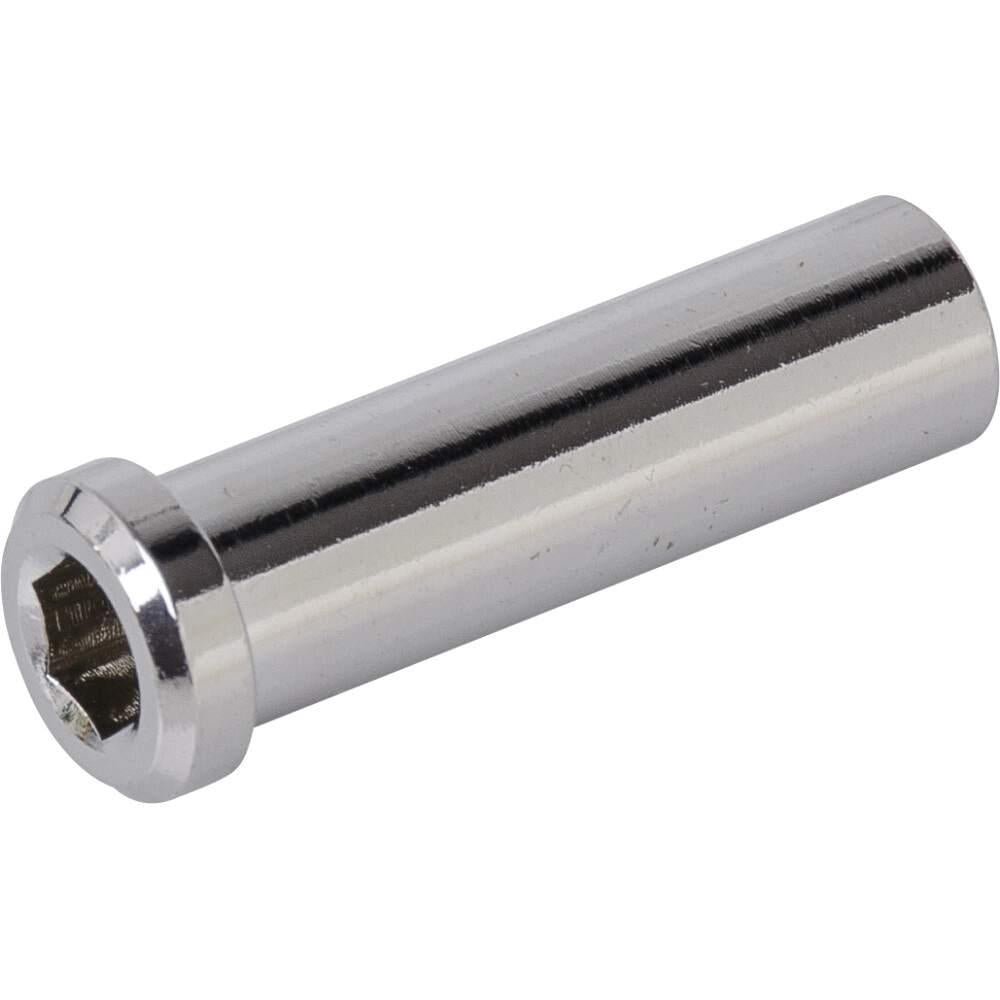 Silberne Shimano 25mm Innensechskantmutter für Carbongabel.
