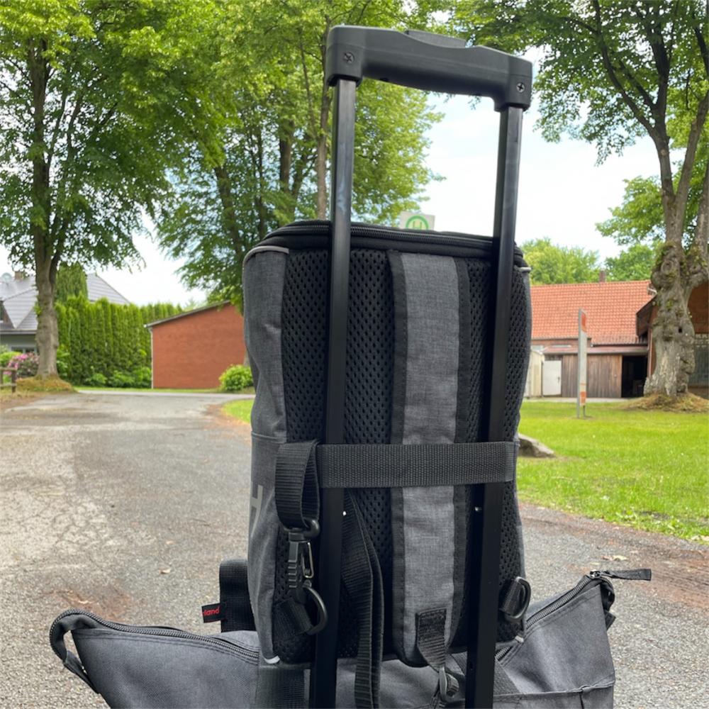 Haberland Umhängetasche Slingbag anthrazit/reflex - leichte City-Sling mit Organisation