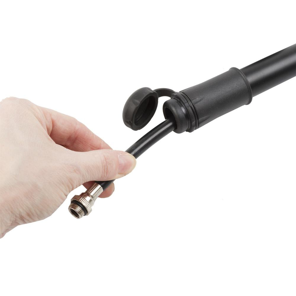 M-WAVE Flexi Tube Minipumpe Aluminium 190mm Leichtgewicht mit Flexschlauch für AV DV FV Ventile bis 6 bar