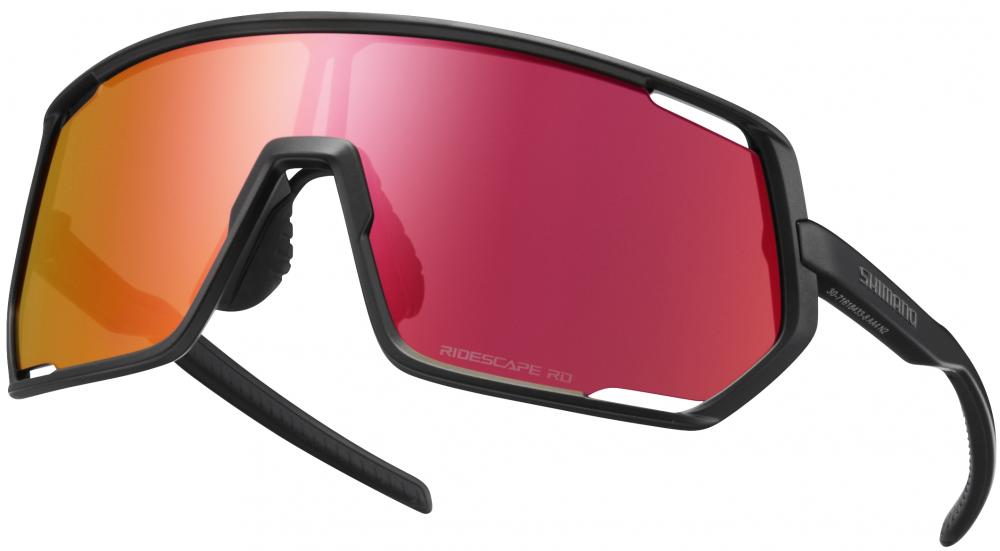 SHIMANO TECHNIUM MATTE BLACK RIDESCAPE RD Brille - robustes Vollranddesign für Strasse und Offroad