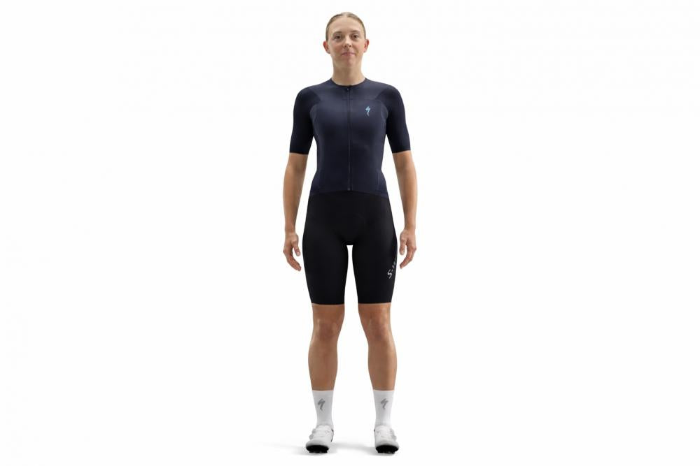 S-Works Race Jersey SS Damen Dunkelblau Größe M - Premium Rennrad Trikot - Radtrikot