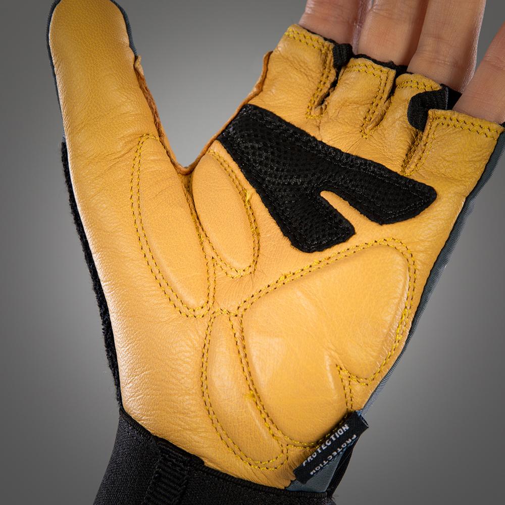 CHIBA Argon Kids - Radhandschuhe Kinder dunkelgrau 4XS mit Gelpolsterung