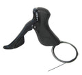Schwarzer Shimano Sora ST-R3000 Rennrad Dual Control Schalt-Bremshebel 2-fach mit Schaltzug.