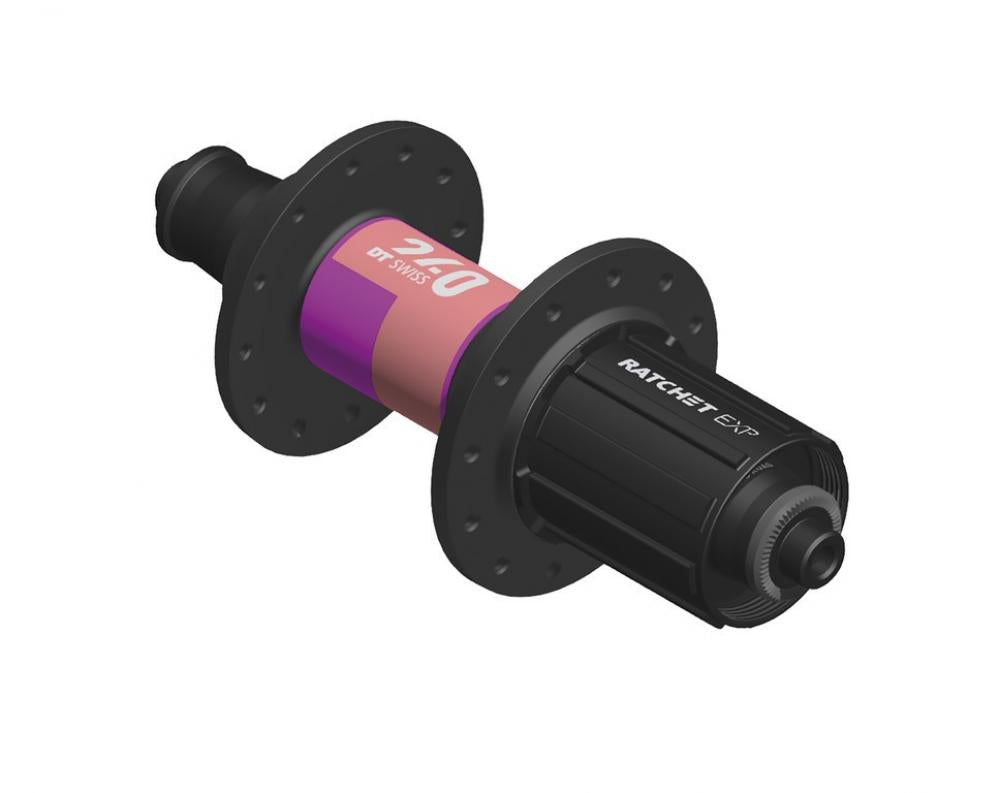 DT Swiss Nabe Road HR 240 EXP 28 Loch schwarz - leichte, steife Hinterradnabe