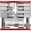 Procraft Werkzeug Mini Advanced 16 Funktionen Rot/ Silber - kompaktes Fahrrad-Multitool
