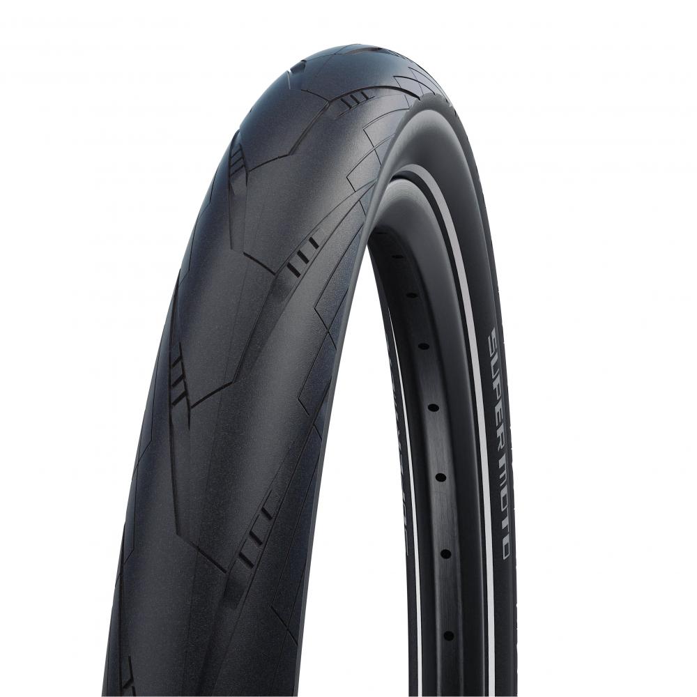 Schwalbe Drahtreifen SUPER MOTO Performance Line 28x1,6 Zoll (40-622) Schwarz - schneller City- und E-Bike-Reifen