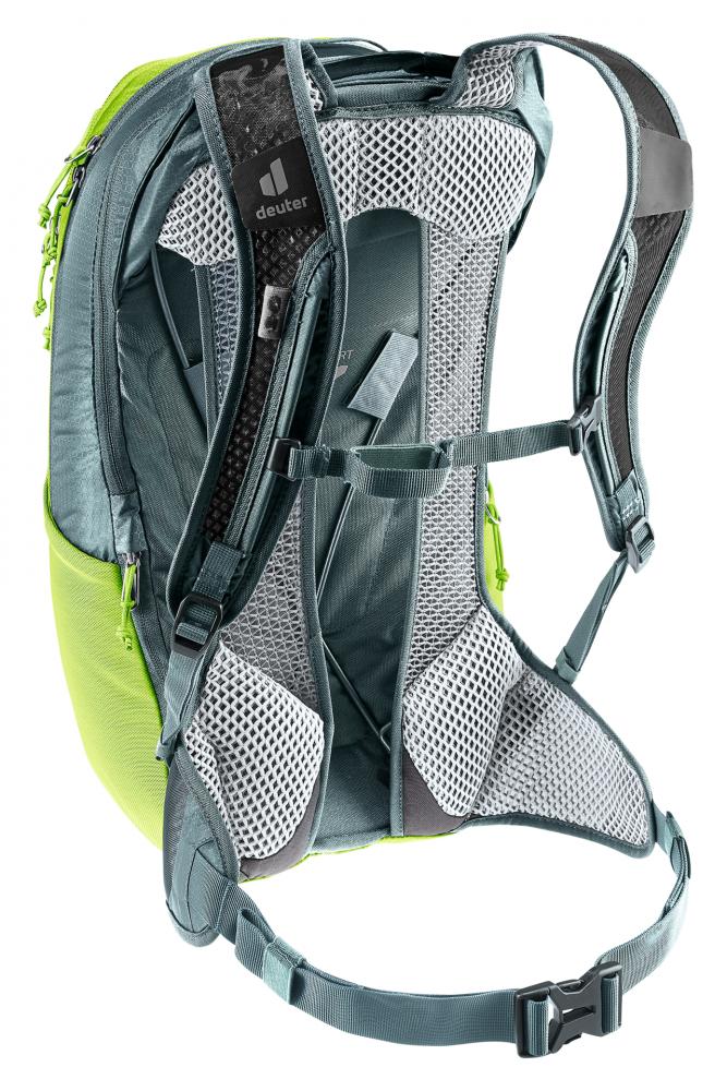 Deuter Race Air 14+3 Fahrradrucksack Citrus-Graphite - extrem leichter Bike-Rucksack mit Aircomfort