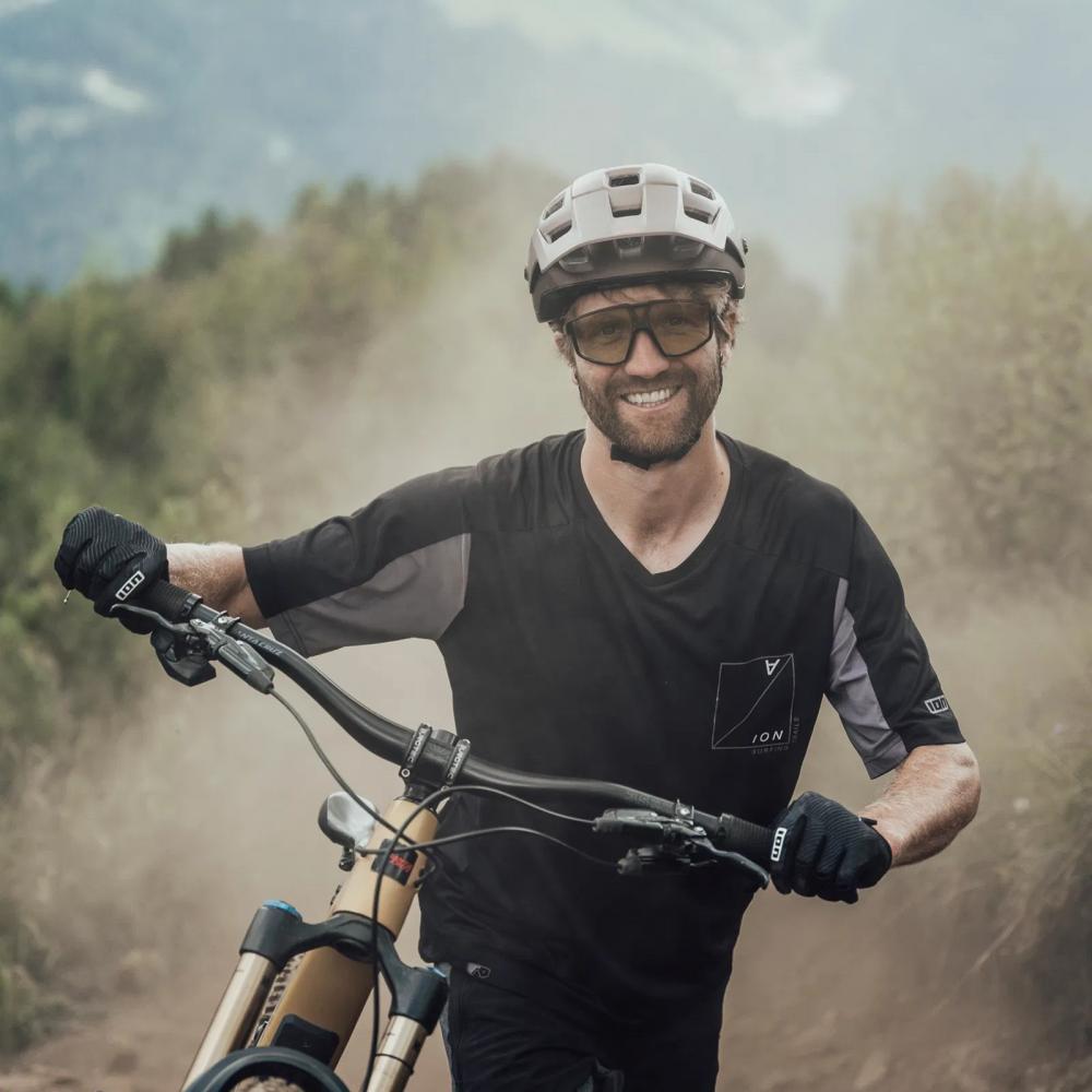 ION MTB Jersey Traze Amp AFT Kurzarm Herren - Größe XXL (56) - Schwarz