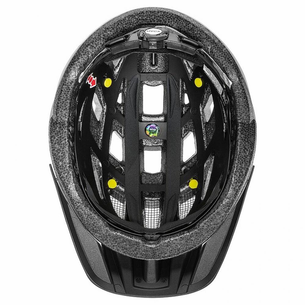 Uvex i-vo cc MIPS Fahrradhelm 56-60 cm all black matt, leichter Allround-Helm mit MIPS-Technologie, 24 Belüftungsöffnungen, 3D IAS 2.0 Anpassung, herausnehmbare Polster, optionales Plug-in LED