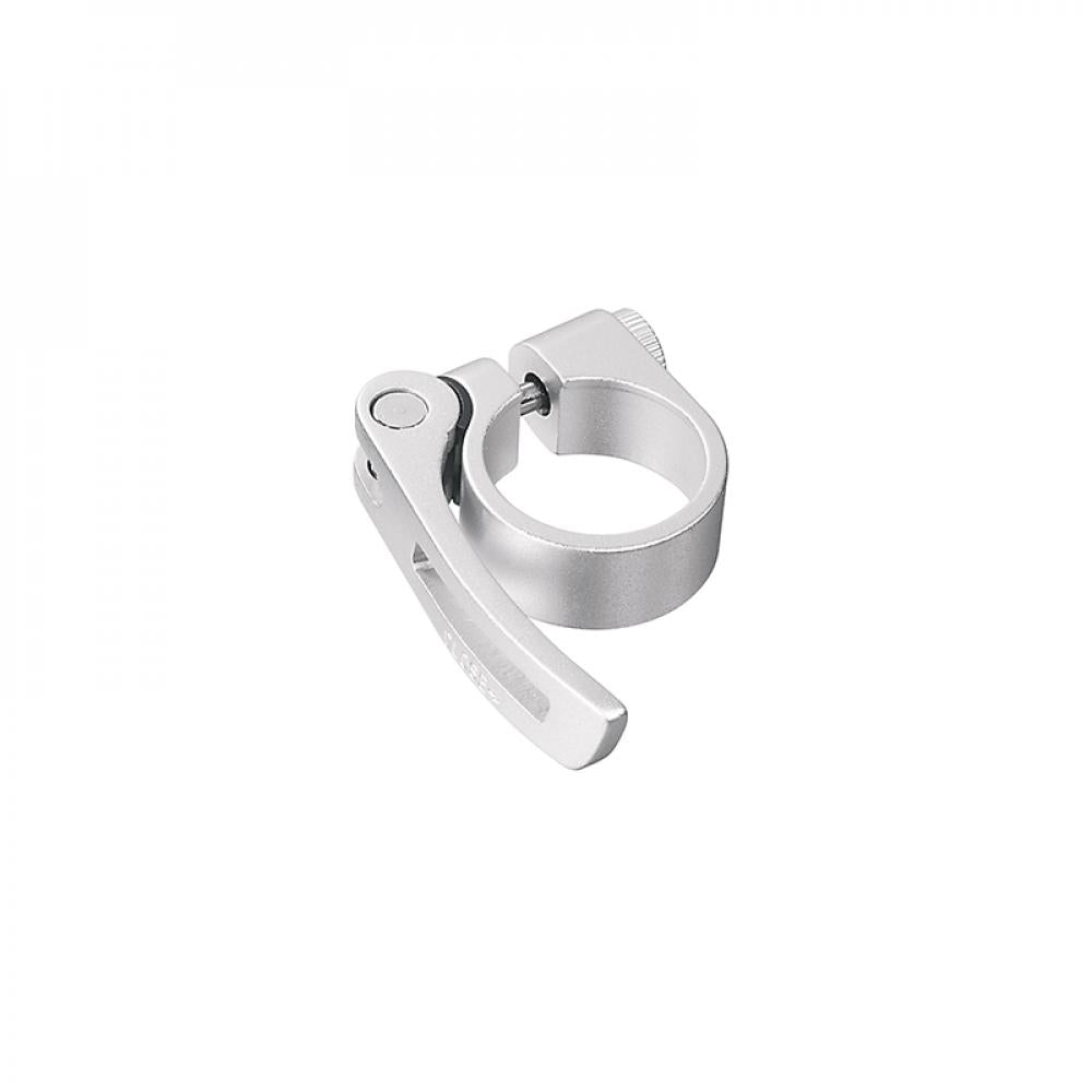 Ergotec Sattelklemmschelle mit Schnellspanner silber 31,8mm