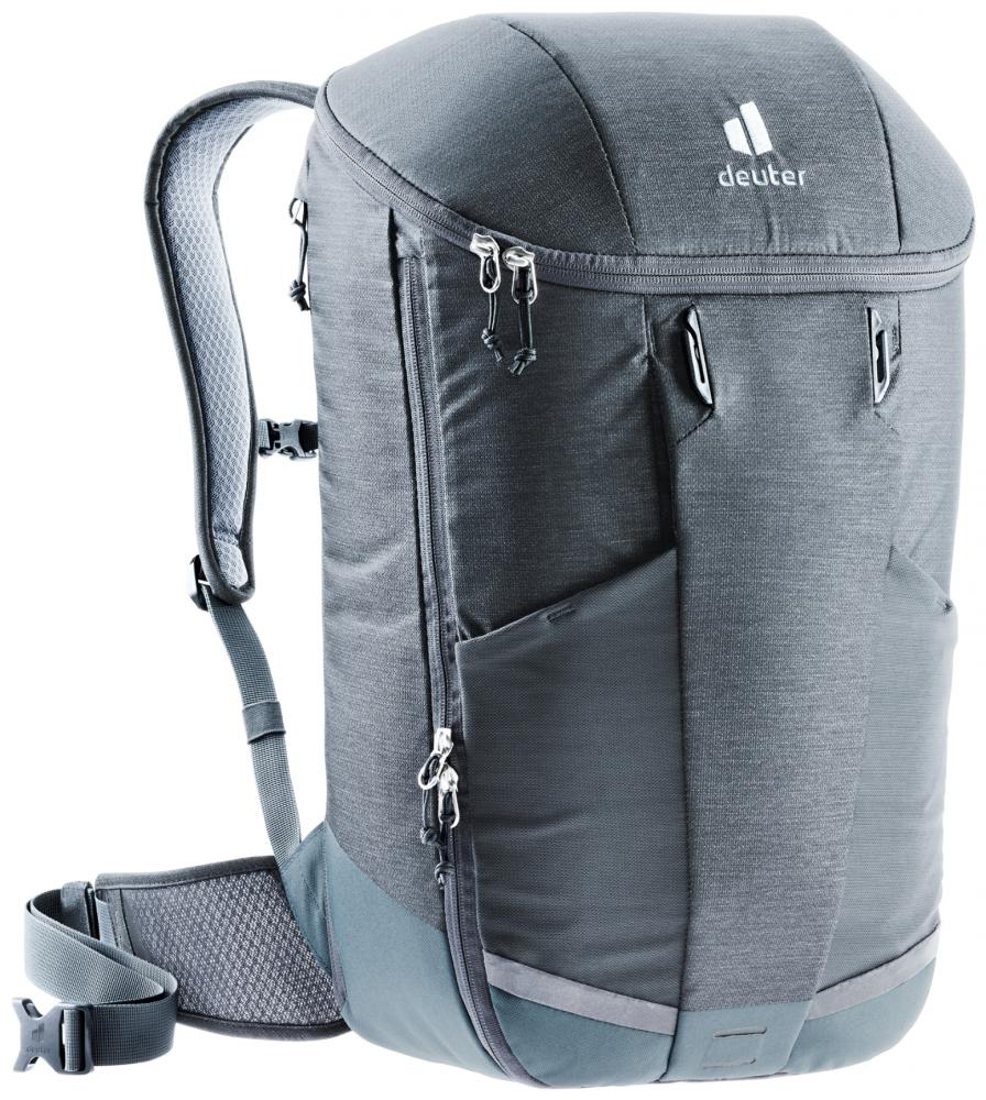 Deuter Rotsoord 25+5 Fahrradrucksack Graphite-Shale - Pendlerrucksack mit Helmhalterung