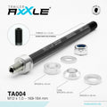Radoxx Trailer AxXle TA004 Steckachse M12x1.0 169-184mm für Fahrradanhänger TÜV-geprüft, Made in Germany