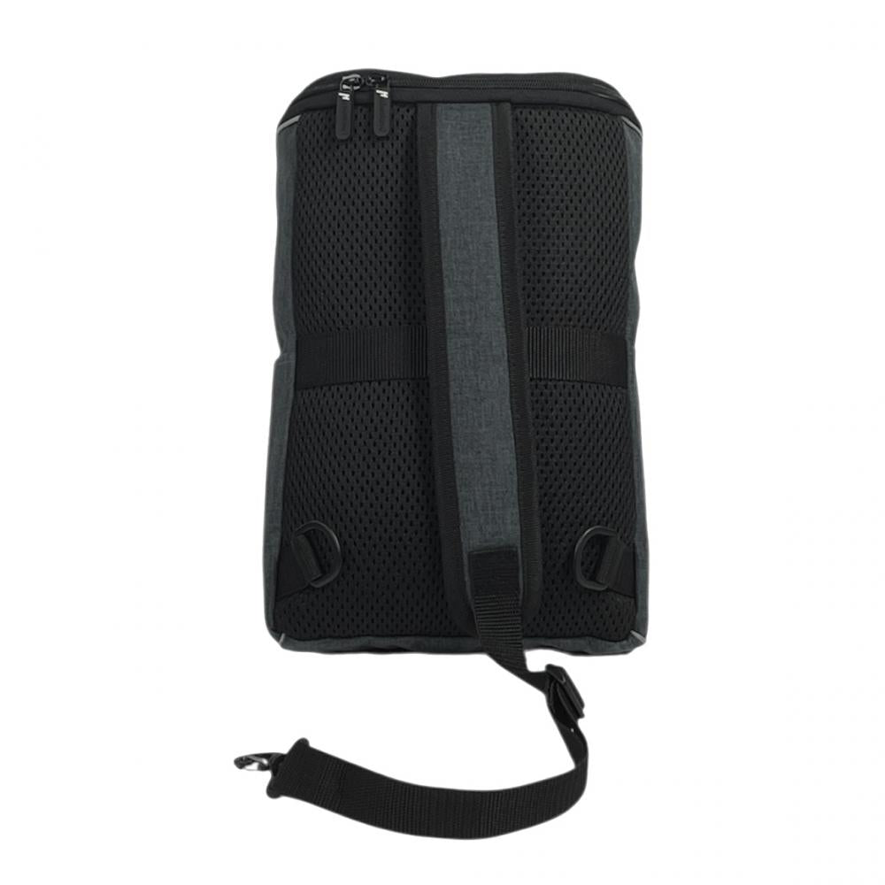 Haberland Umhängetasche Slingbag anthrazit/reflex - leichte City-Sling mit Organisation