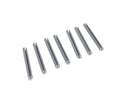 XLC Reflex Speichenclips StVZO, silberne Speichenreflektoren auf weißem Grund.