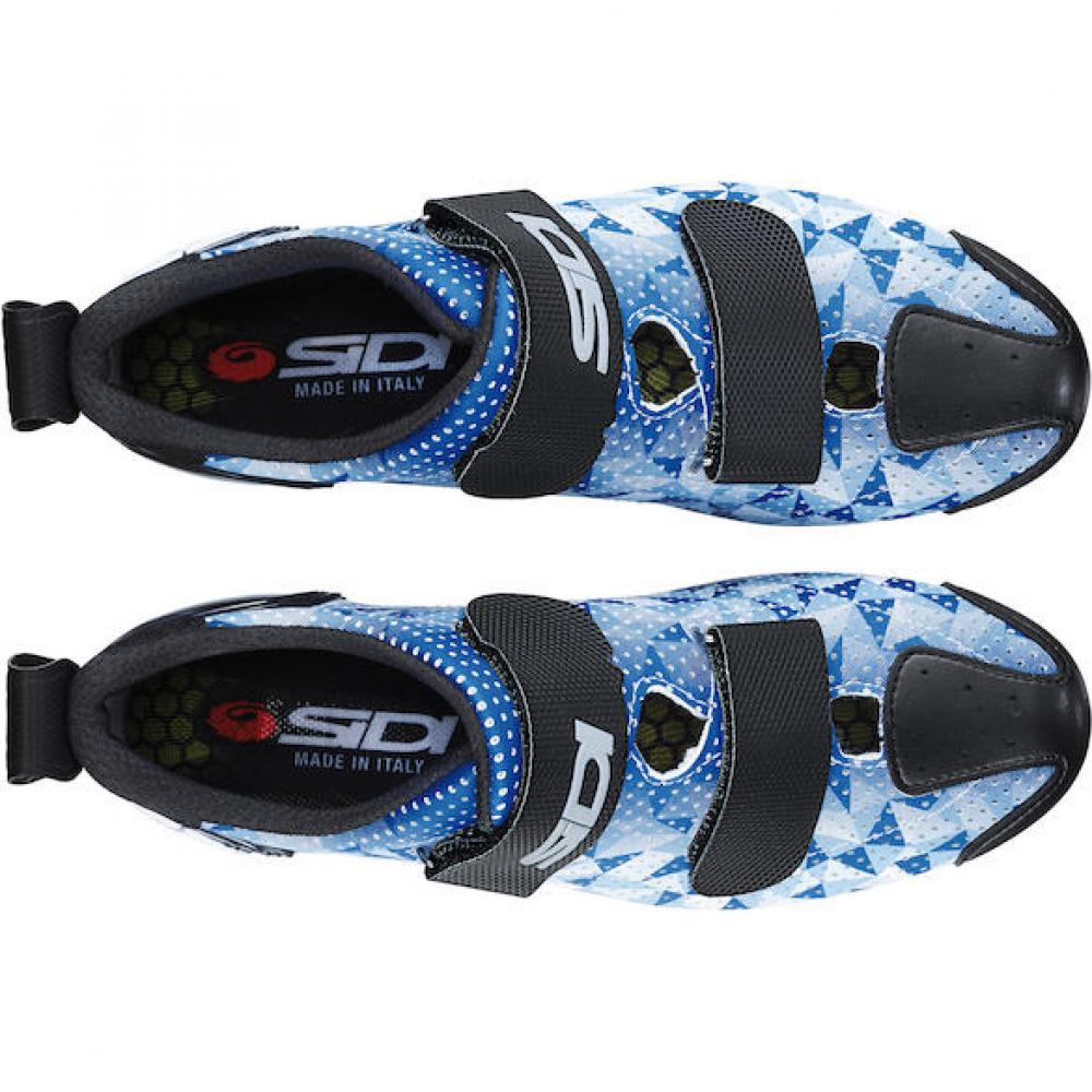 Sidi ROAD T-5 Air blue/white/black 39 Blau/weiß/schwarz - atmungsaktiver Triathlon-Rennradschuh