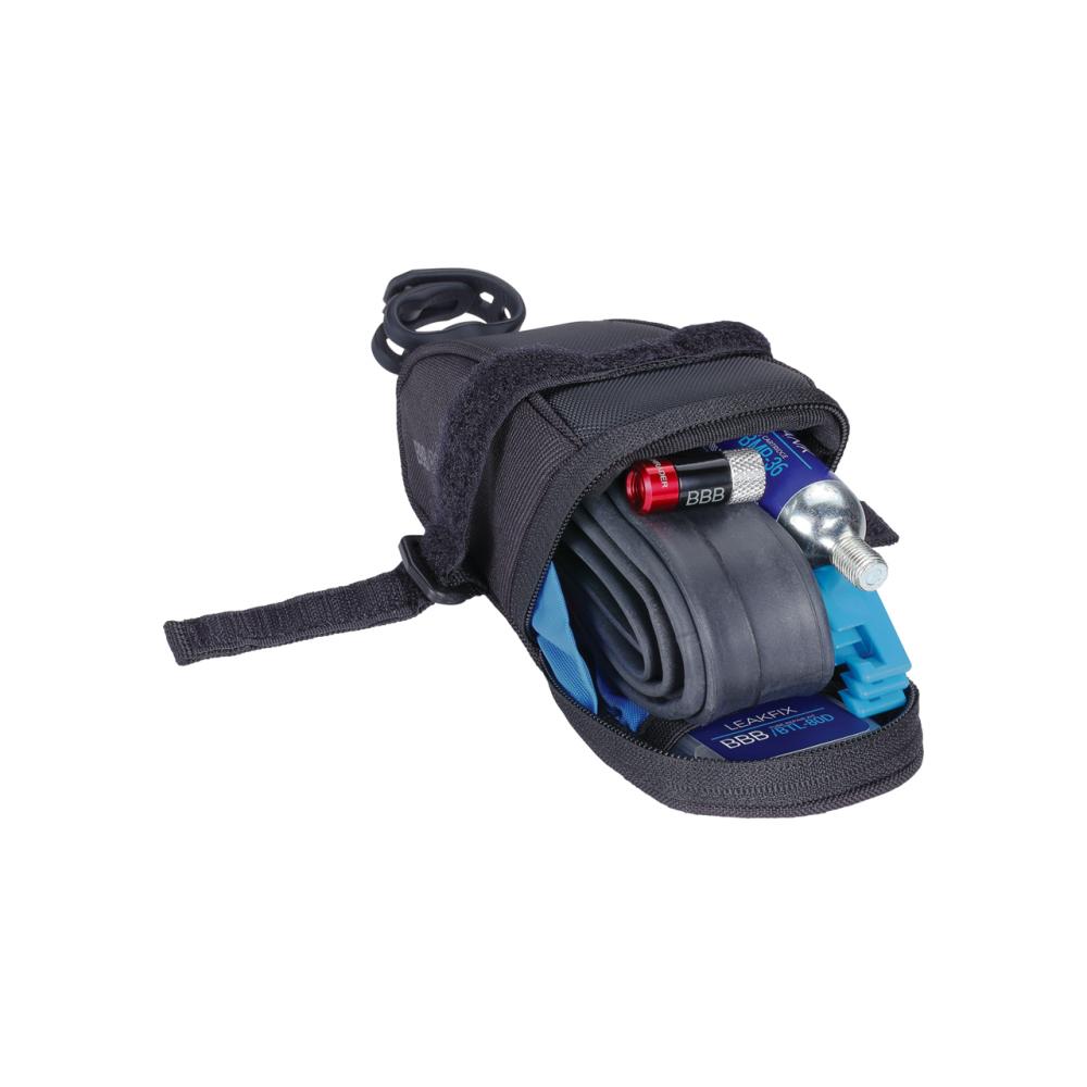 BBB Cycling Satteltasche SpeedPack 14x7,5x7,5cm - 0,36L schwarz - kompakter Stauraum unter dem Sattel