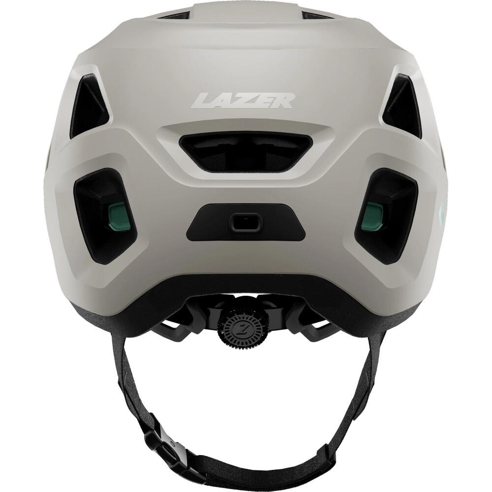 LAZER Lupo KinetiCore MTB Helm - matt weiß - sicherer Trail-Helm mit starker Belüftung