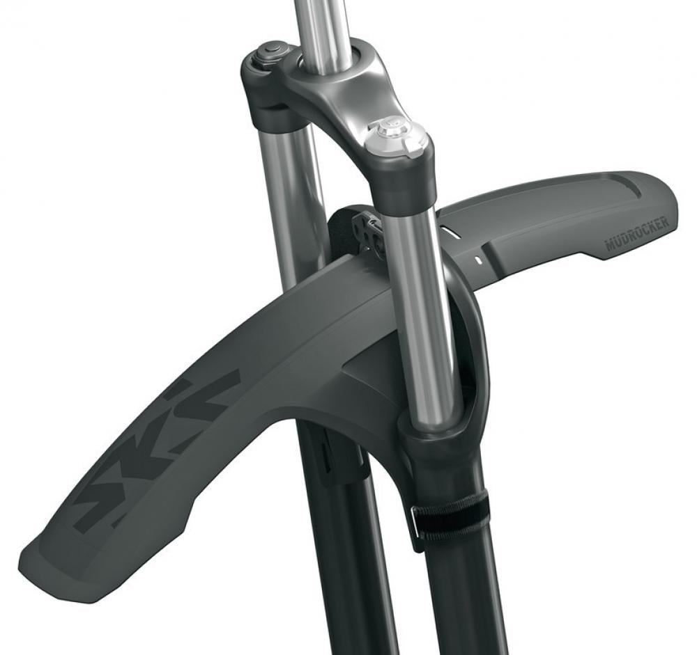 SKS Mudrocker Front Schutzblech schwarz für 27,5"-29" MTB, 59-76mm Reifenbreite, einfache Montage, optimaler Spritzschutz.