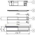 Centurion Steuersatz AICR by ACROS® 56 mm/62 mm - integrierter Ahead-Steuersatz mit Innenzugführung