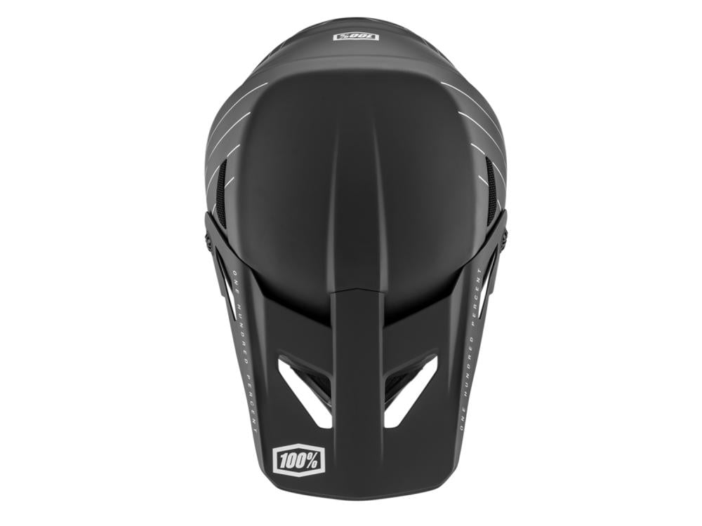 100% Status youth helmet YS black - leichter Fullface-Kinderhelm mit maximalem Schutz