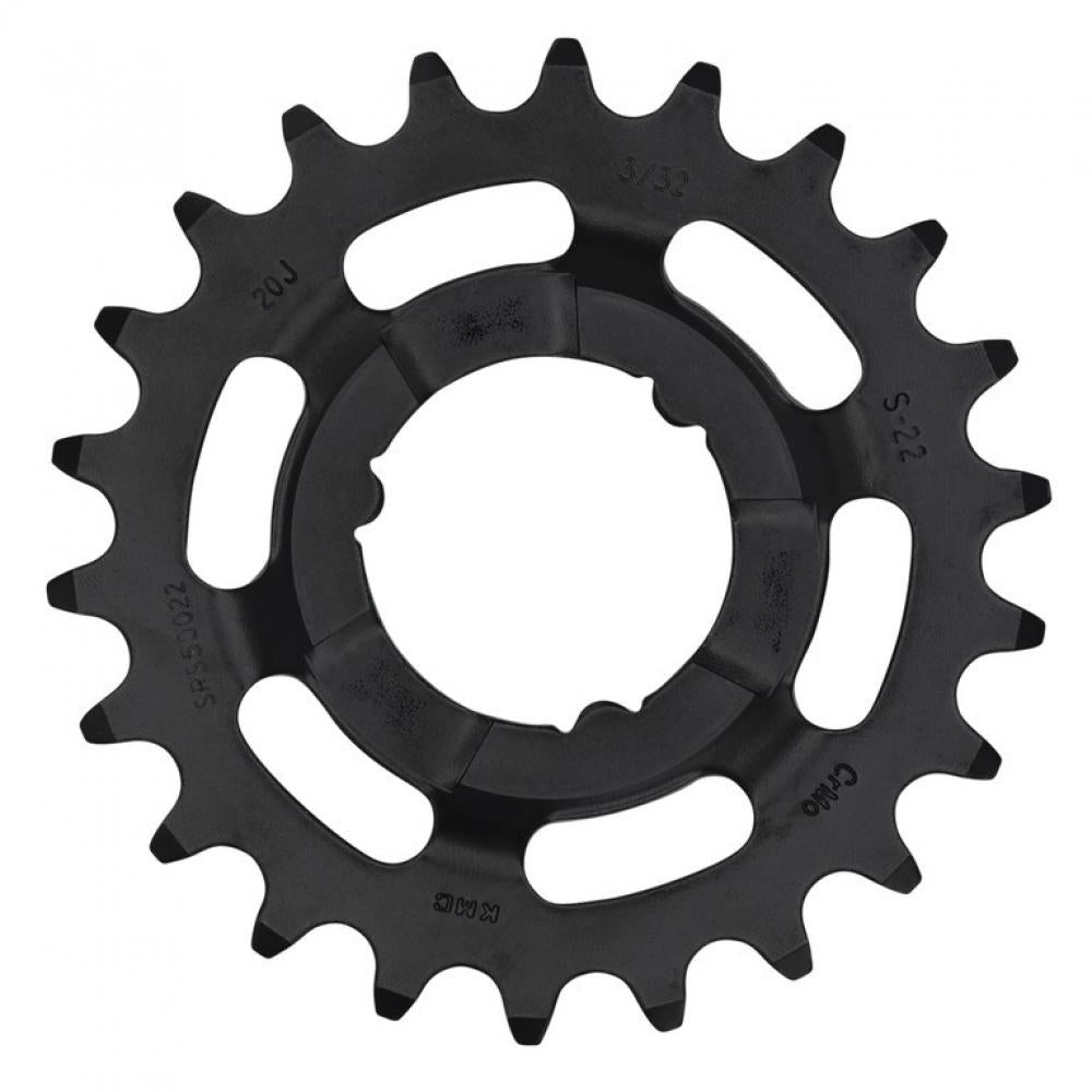 KMC E-Bike Ritzel 22 Zähne schwarz CrMo für E-MTB und Pedelec.