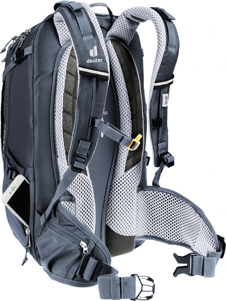 Deuter Trans Alpine 24 Fahrradrucksack 24 Liter Schwarz - ideal für Mehrtagestouren und MTB