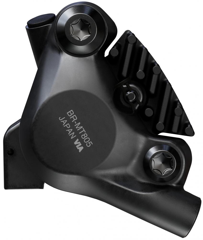 SHIMANO Bremssattel SHIMANO BR-MT805 FlatMount - hydraulischer Scheibenbrems-Sattel für Flat-Mount-Rahmen