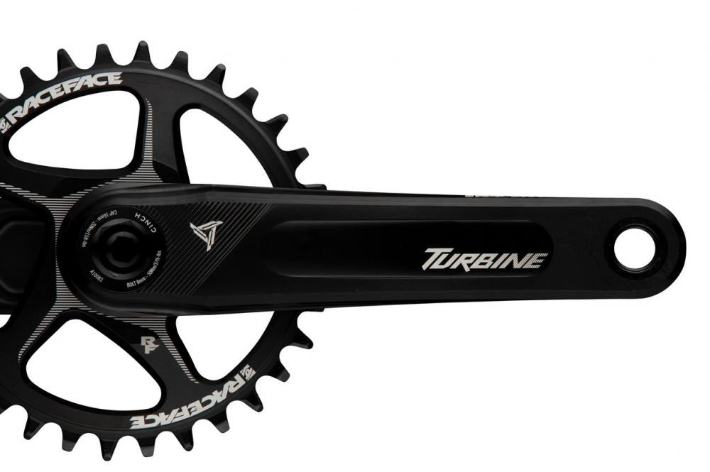 Race Face Turbine Kurbel, 175mm, 136mm, 30mm, blau - leichte Performance-Kurbel für Trail & Enduro