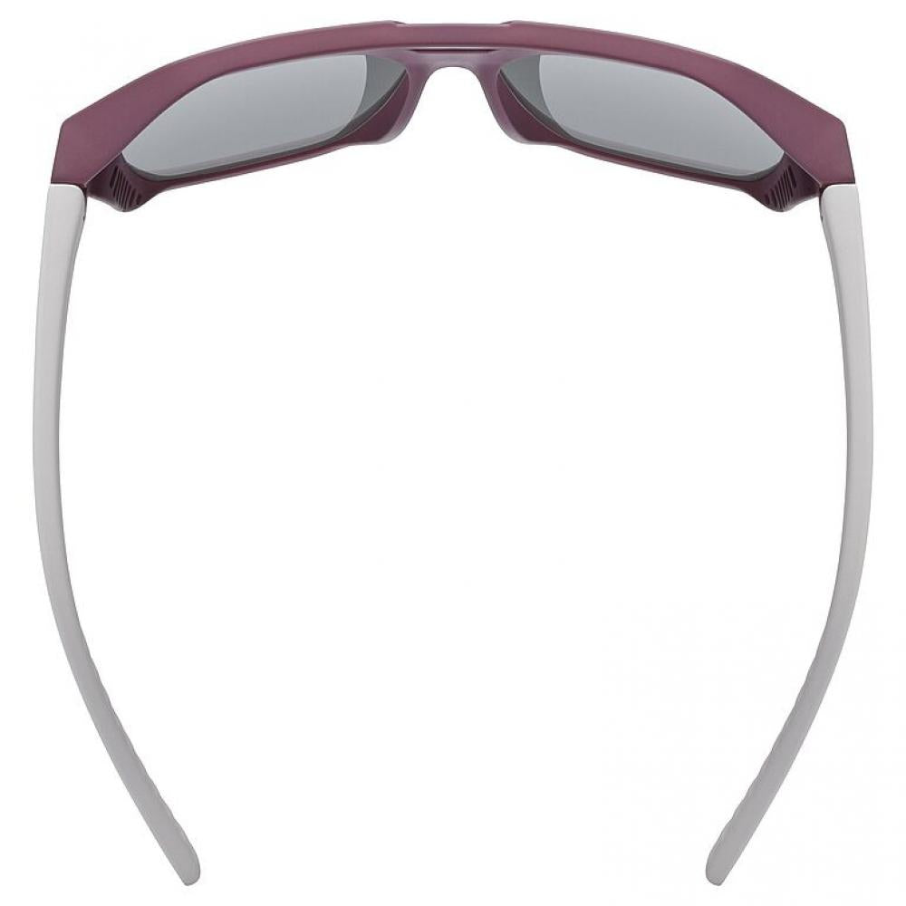 uvex Cosmic Sonnenbrille Cranberry Matt - Verspiegelt Silber, UV400 Schutz, Einheitsgröße, Sportbrille