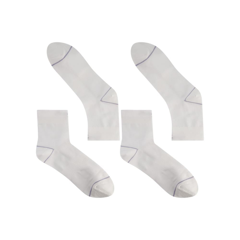 BBB Cycling BBB Socken CombiFeet (2 Paar) 44 weis - atmungsaktive Radsocken für Komfort