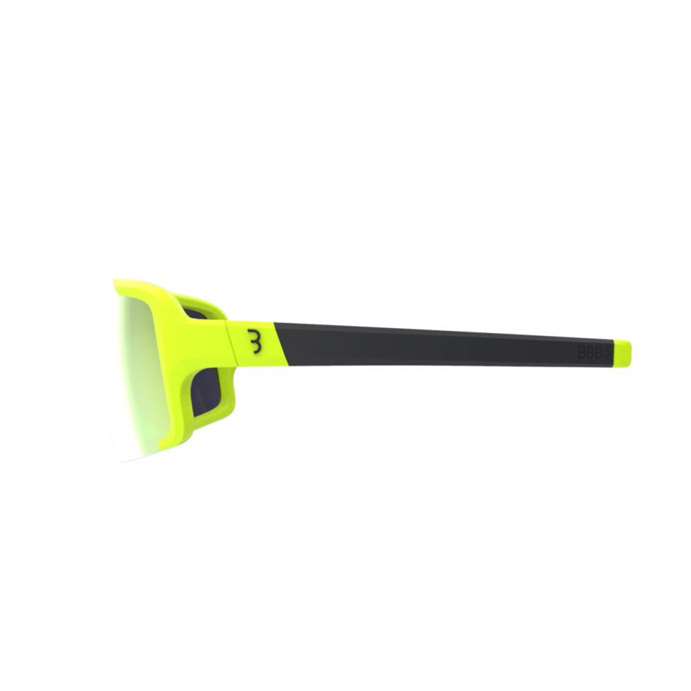 BBB Cycling BBB sportbril Chester MLC fluor Größe M matt neon gelb - sichere Sportbrille mit Vollrahmen