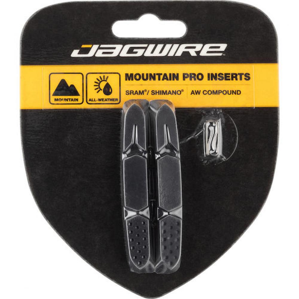 Jagwire Mountain Pro Bremsbeläge - V-Brake Cartridge All-Weather 55 g Schwarz