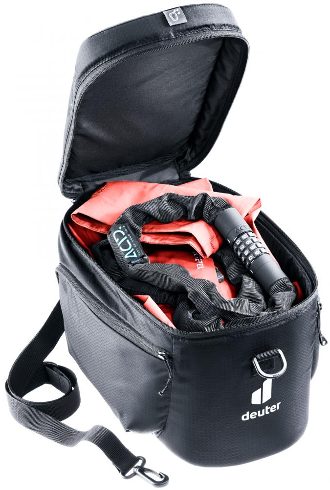 DEUTER Rack Bag 10 - Fahrradgepäckträgertasche 10L mit Klettverschluss in Schwarz