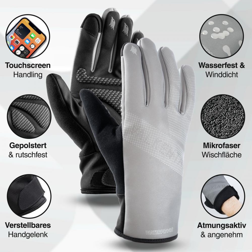 Valkental Handschuhe GloRider V2 Ultra Gr. XL Silber Reflectiv