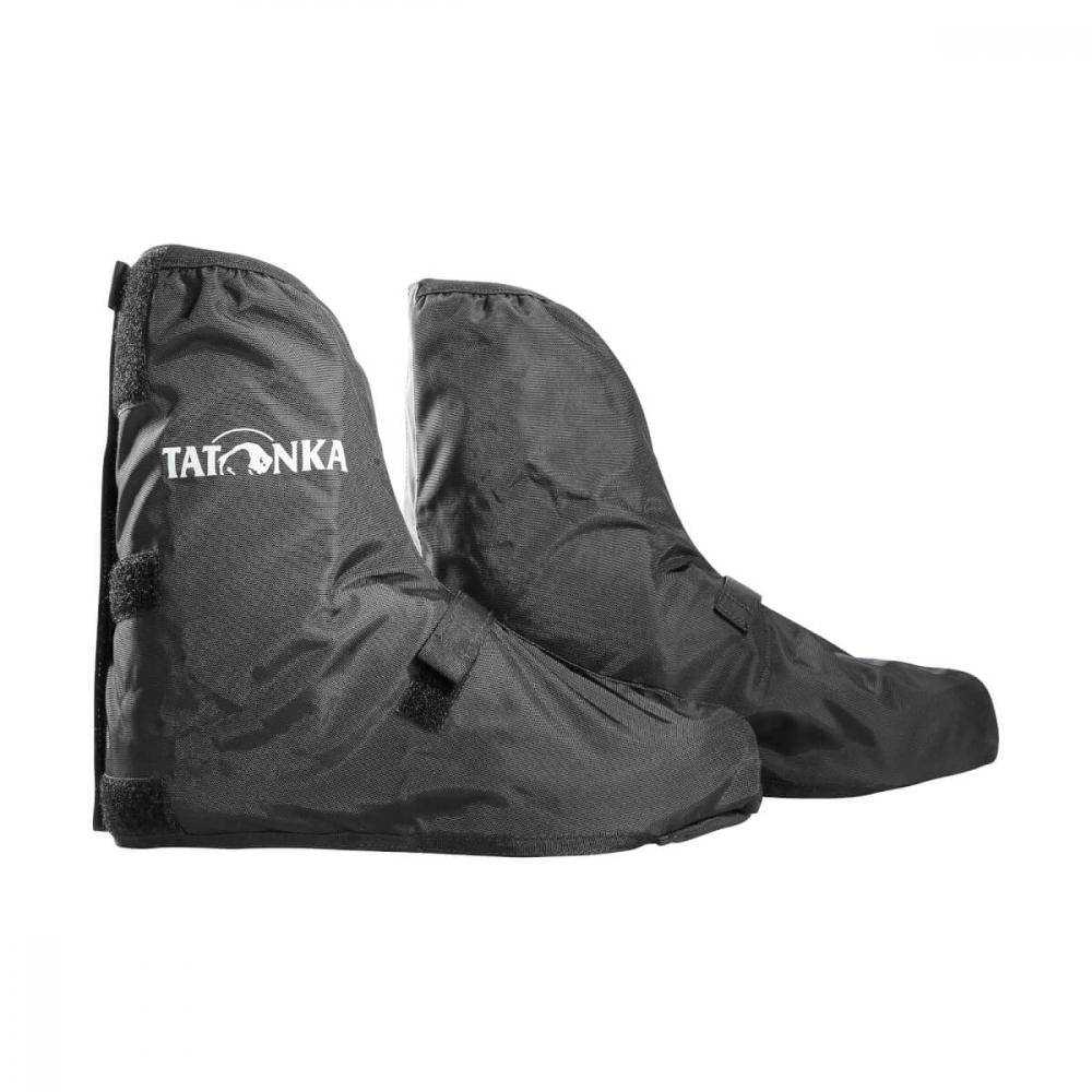 Tatonka Velo Gaiter Fahrradgamaschen Unisex Größe L, schwarzer Spritzschutz für Radfahrer.