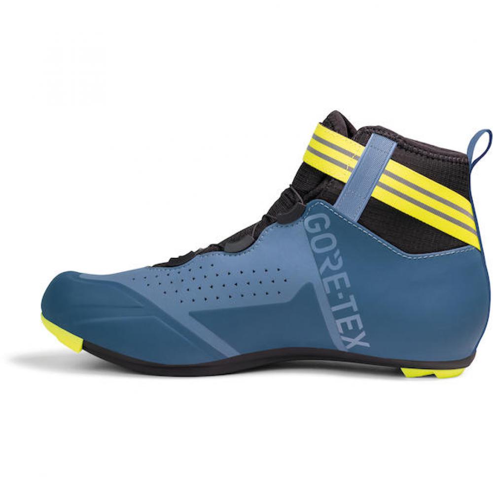 Sidi ROAD Nix navy/yellow fluo 38 Blau/neongelb - warmer Rennradschuh mit Steifigkeitsindex 9
