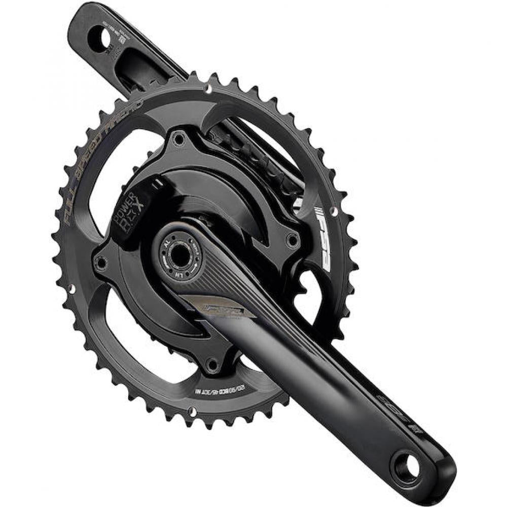 FSA Powerbox Road Alloy Supercompact 172,5 mm Schwarz - präzise Leistungsmesskurbel